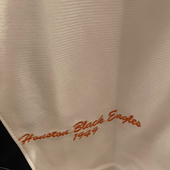 Houston Black Eagles White and Black Men's Jersey - Picture 4 of 5